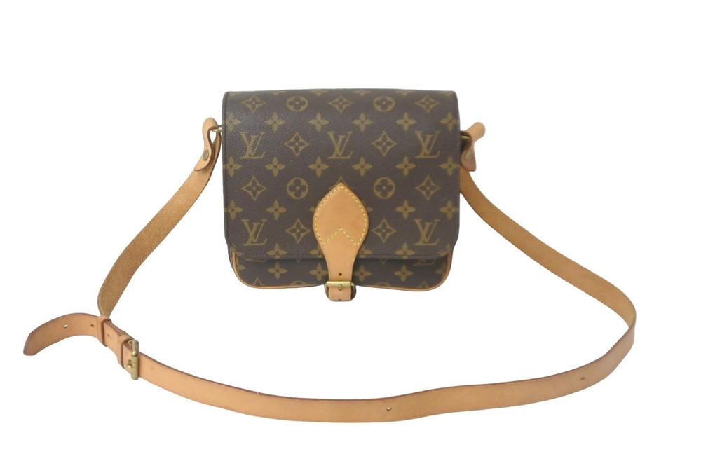 Louis Vuitton Cartouchiere Shoulder Bag Monogram Brown